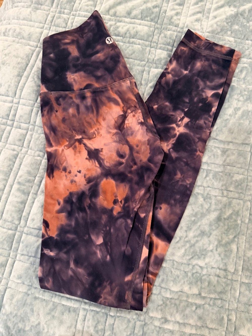 Lululemon Pink/ Purple Print Align Leggings - Size 2